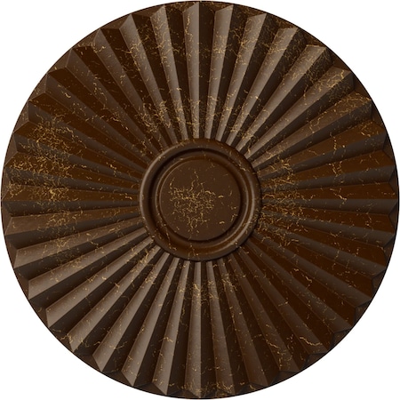 Shakuras Ceiling Medallion (For Canopies up to 5"), 19 3/4"OD x 1 3/8"P, Root Beer Crackle